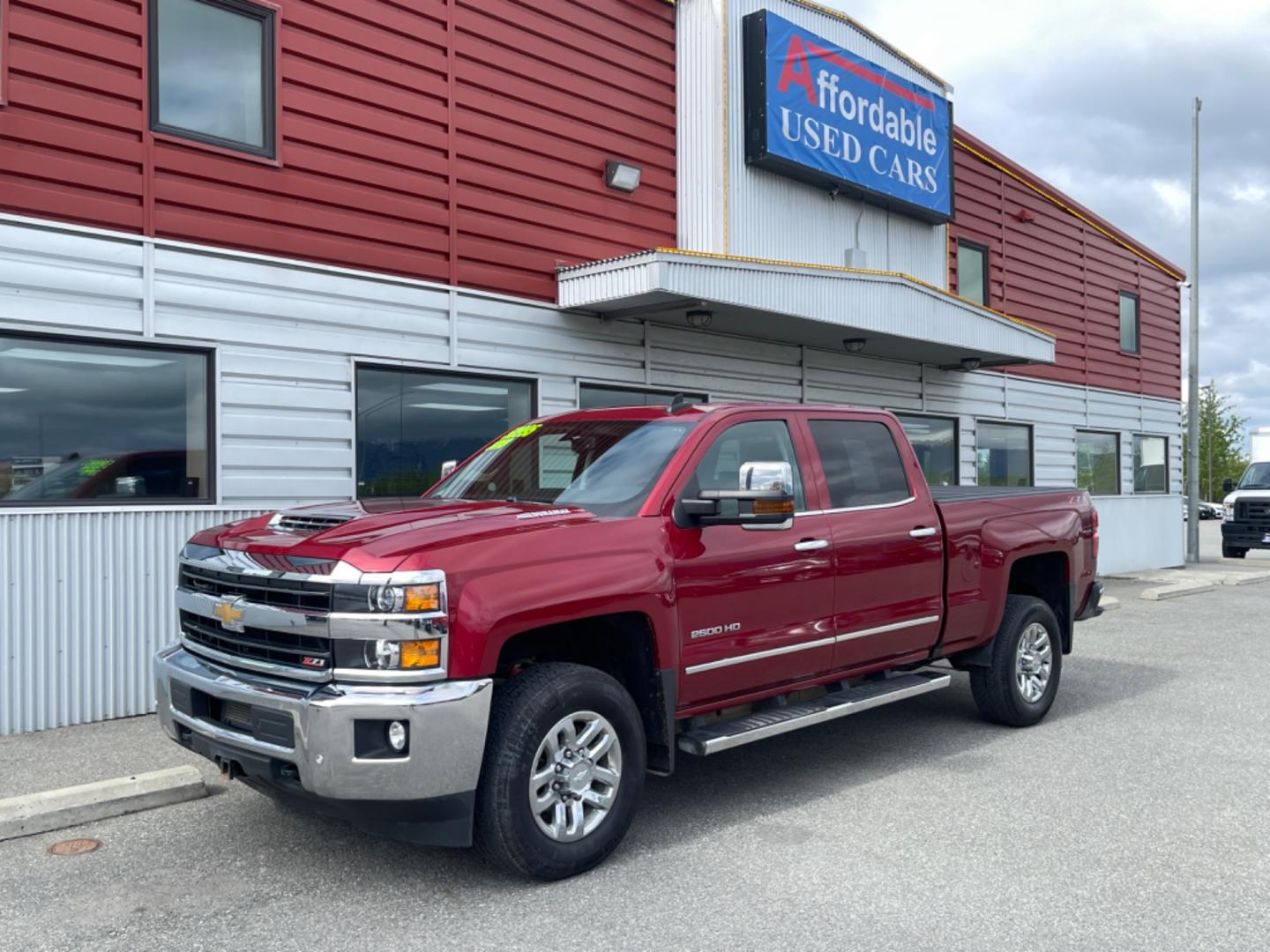 2019 MAROON CHEVROLET SILVERADO 2500H LTZ (1GC1KTEY5KF) with an 6.6L engine, Automatic transmission, located at 1960 Industrial Drive, Wasilla, 99654, (907) 274-2277, 61.573475, -149.400146 - Photo#0